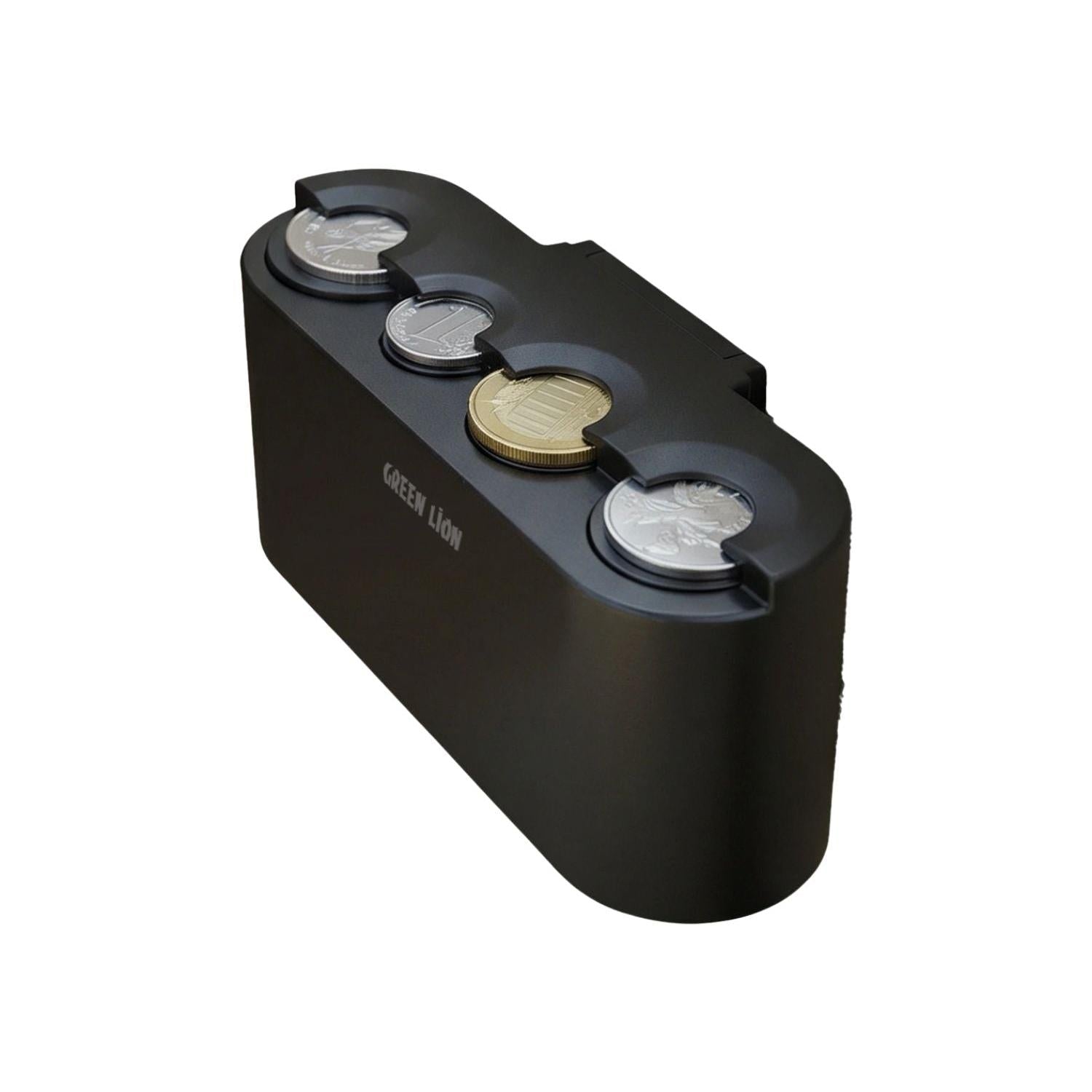Green Lion Coin Dock Car Coin Organizer - Black